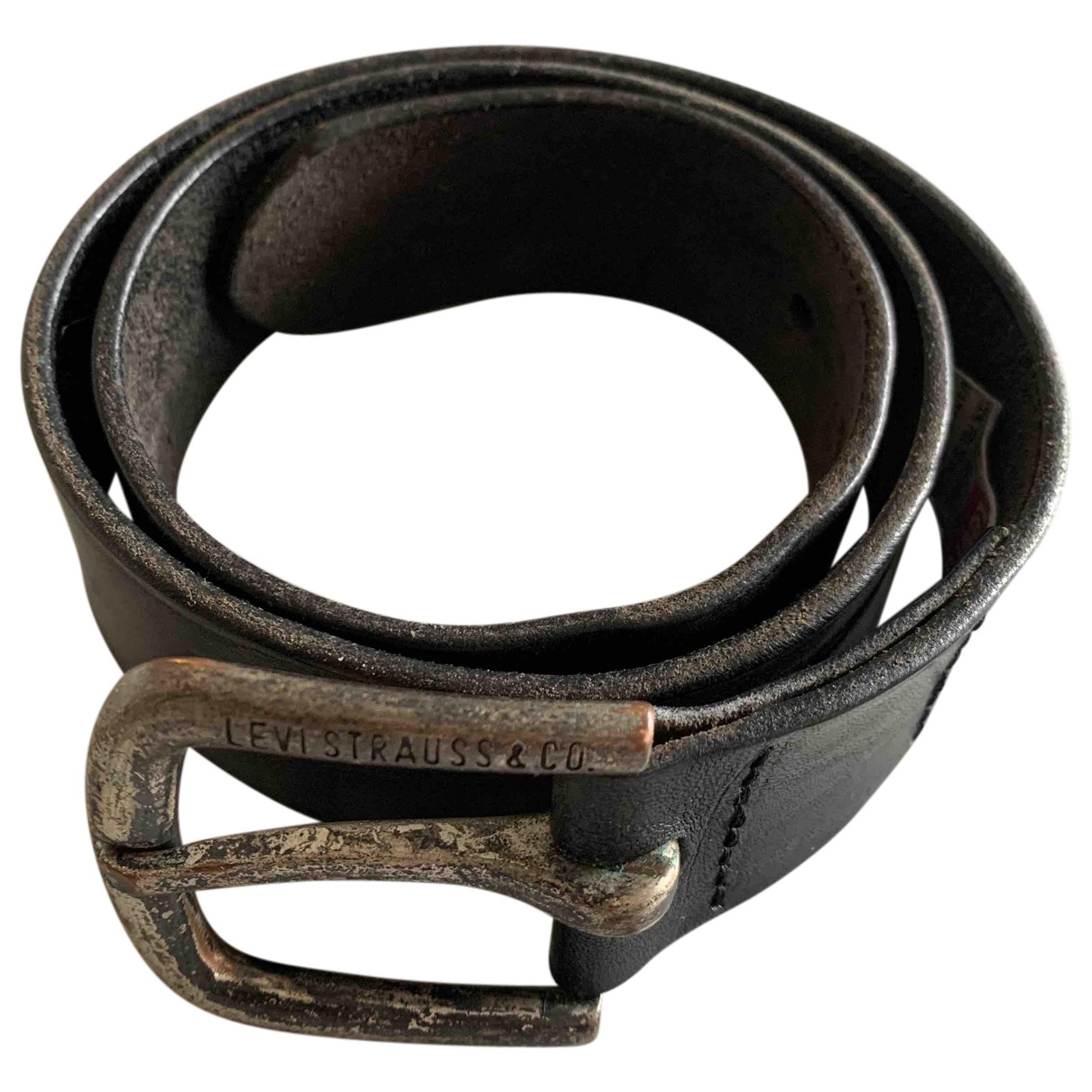 Leather belt Levi's Black size 70 cm in 